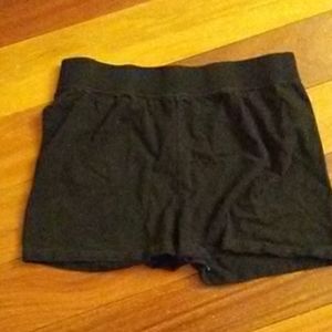 Black cotton shorts